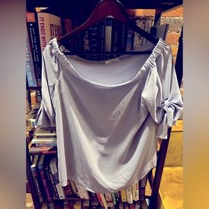 Babaton purple off the shoulder top